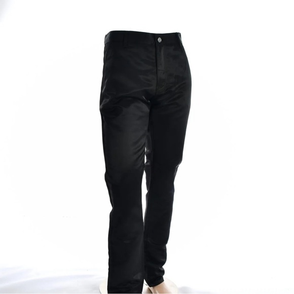 MEN’S PERRUZO BLACK SOFT DENIM PANTS - Picture 1 of 3